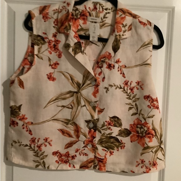 Joie 100% Linen Shortset Top M shorts Size 10 - Picture 2 of 12